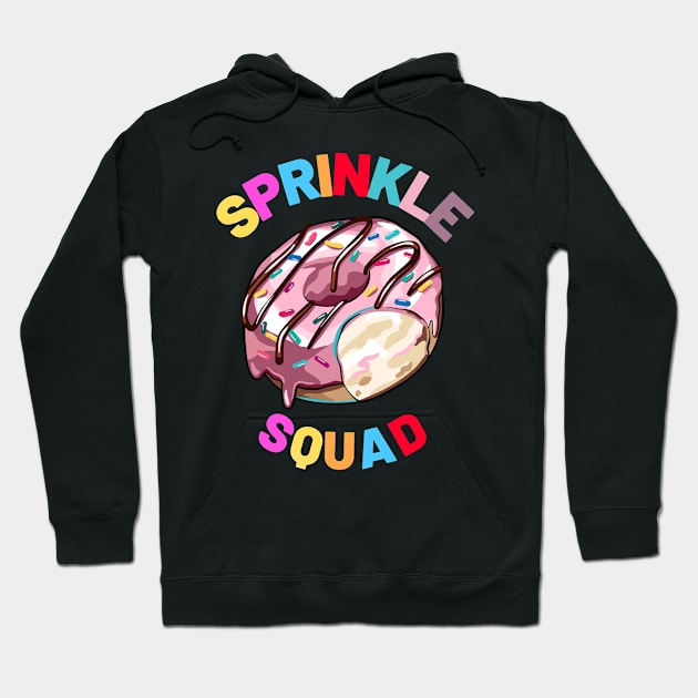 Sprinkle Squad Donut Lover Matching Birthday Party Hoodie by AE Desings Digital